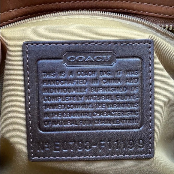 Coach purse- No E0793-F11199 - Picture 2 of 3